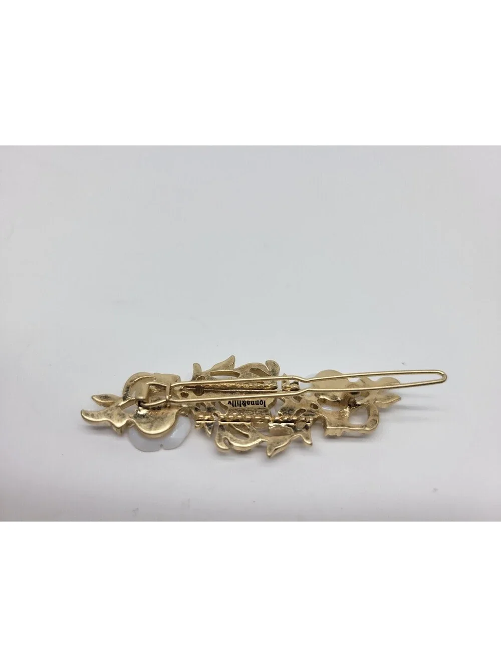 lonna & lilly Gold-Tone Pavé & Mother of Pearl Flower Hair Barrette   **NEW**